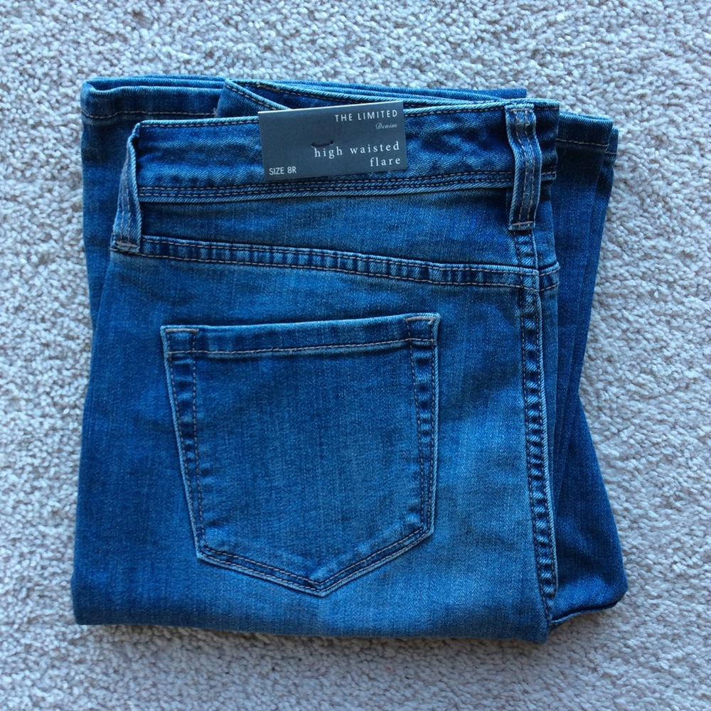 *NWT* The Limited High Waisted Flare Jeans - Picture 6 of 6